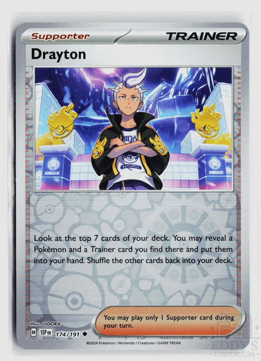 Drayton 174/191 Surging Sparks Pokemon Reverse Holo