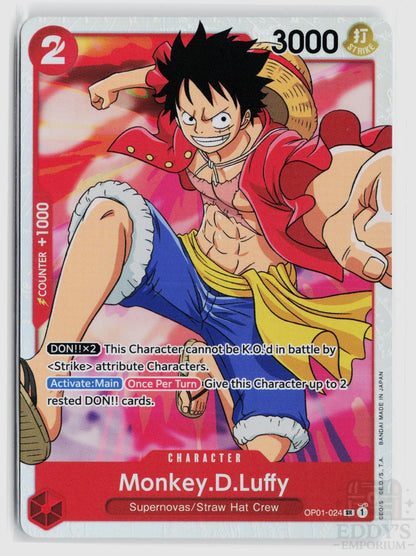 Monkey.D.Luffy (024) OP01-024 Romance Dawn One Piece Foil Super Rare
