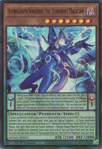 Astrograph Sorcerer, the Starfrost Magician MAMO-EN015 Magnificent Monsters Yu-Gi-Oh 1st Edition NM