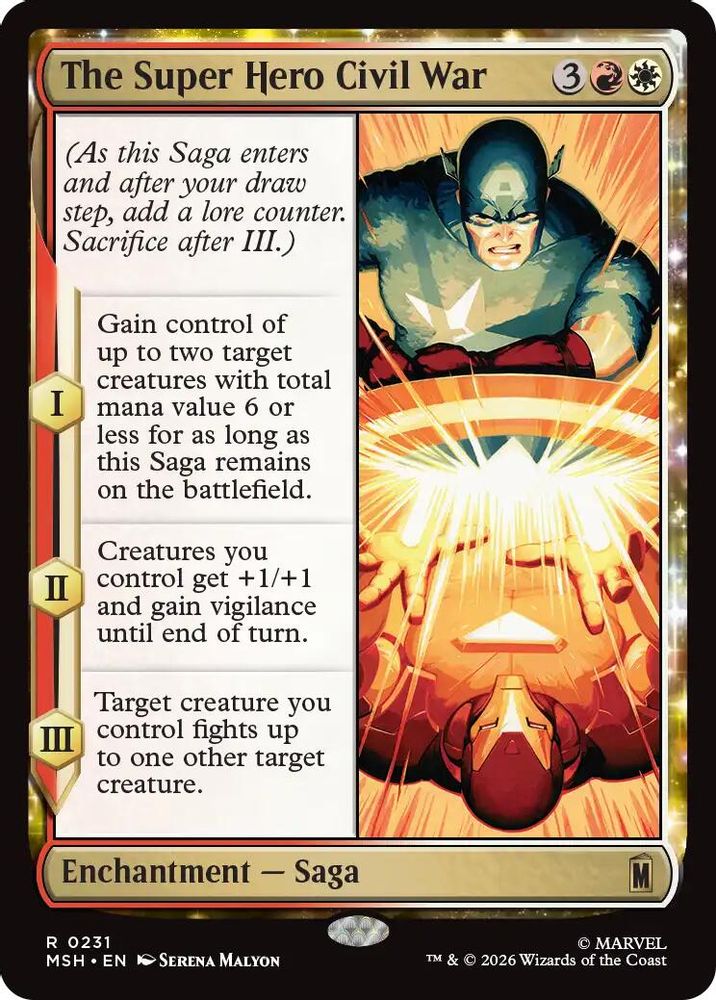 The Super Hero Civil War 231 Marvel Super Heroes Magic: The Gathering