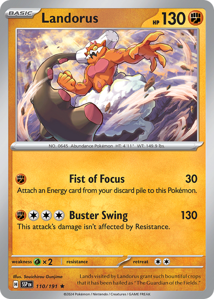Landorus 110/191 Surging Sparks Pokemon Holo Rare NM