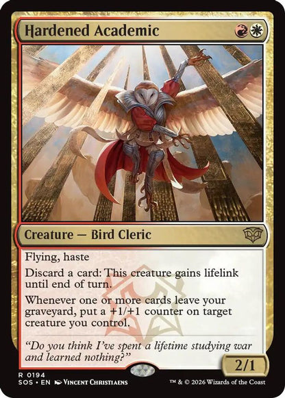 Hardened Academic 194 Secrets of Strixhaven Magic: The Gathering Rare