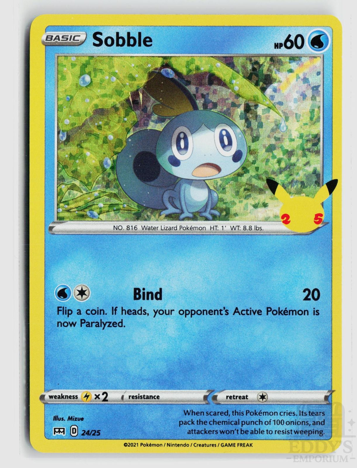 Sobble 024/025 McDonald's 25th Anniversary Promos Pokemon Holo Promo