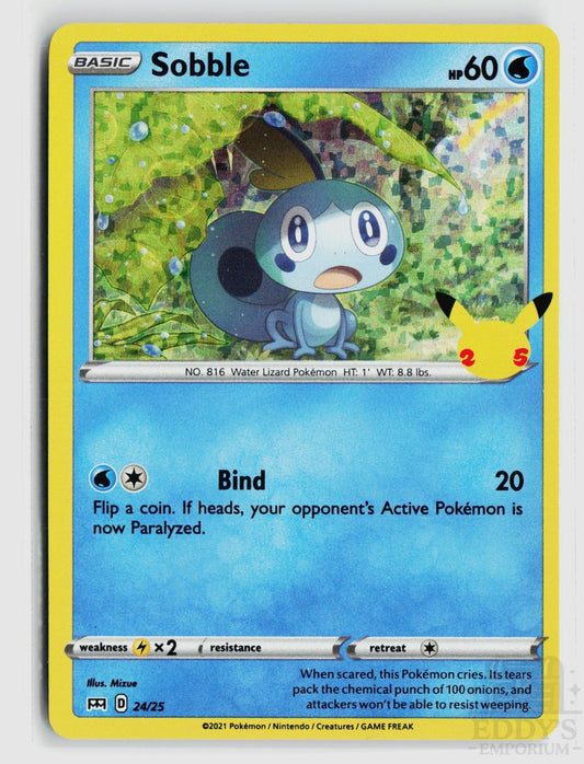 Sobble 024/025 McDonald's 25th Anniversary Promos Pokemon Holo Promo