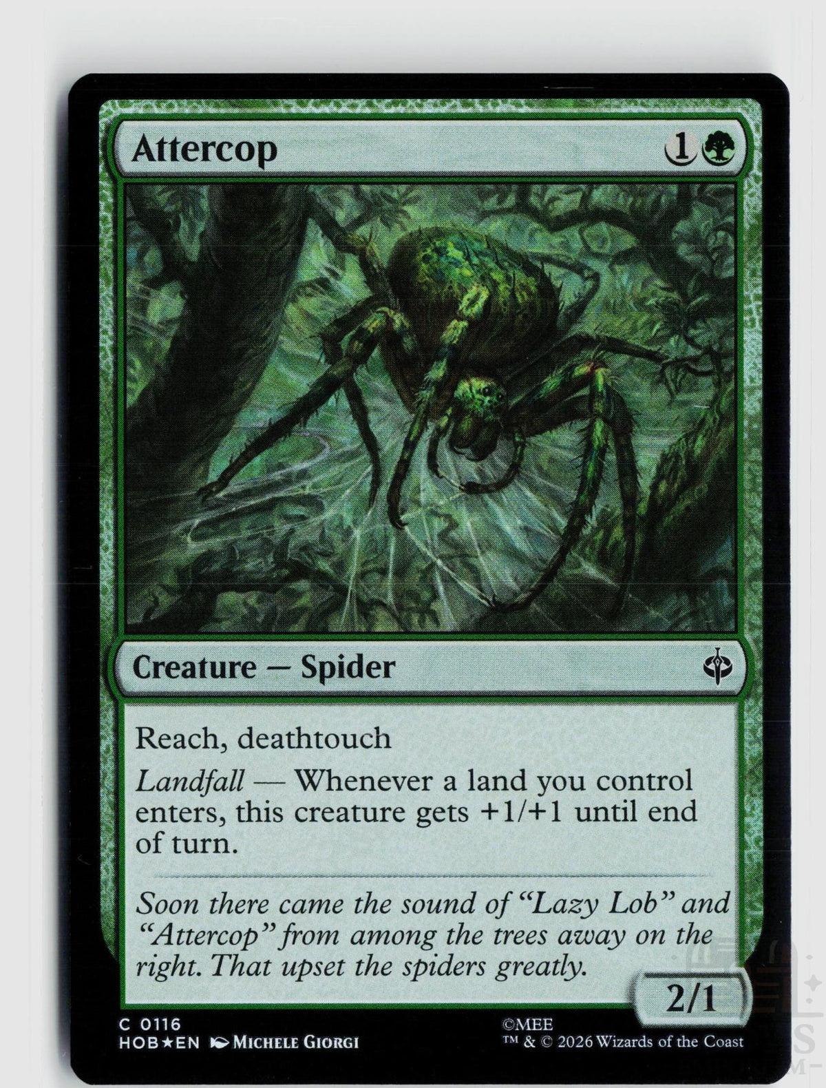 Attercop 116 The Hobbit Magic: The Gathering Foil Common