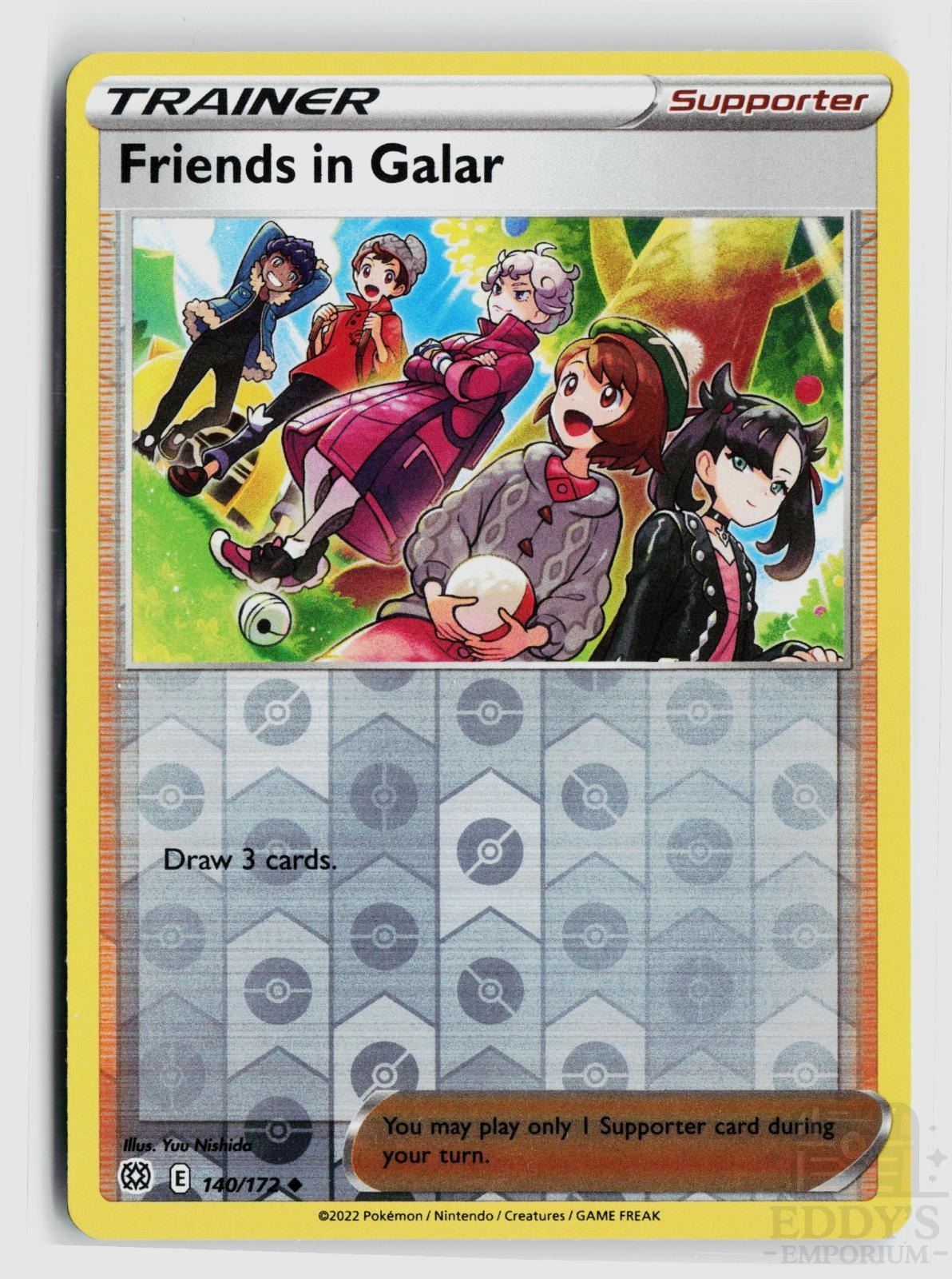 Friends in Galar 140/172 Brilliant Stars Pokemon Reverse Holo Uncommon NM