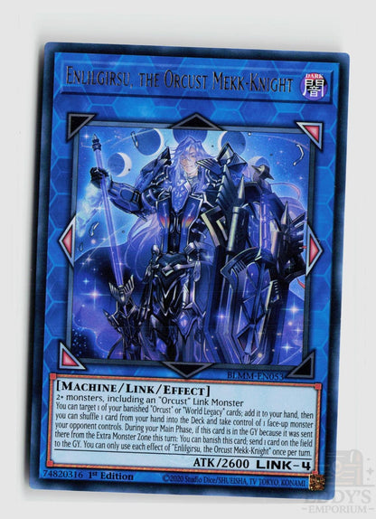 Enlilgirsu, the Orcust Mekk-Knight BLMM-EN053 Battles of Legend: Monster Mayhem Yu-Gi-Oh 1st Edition NM