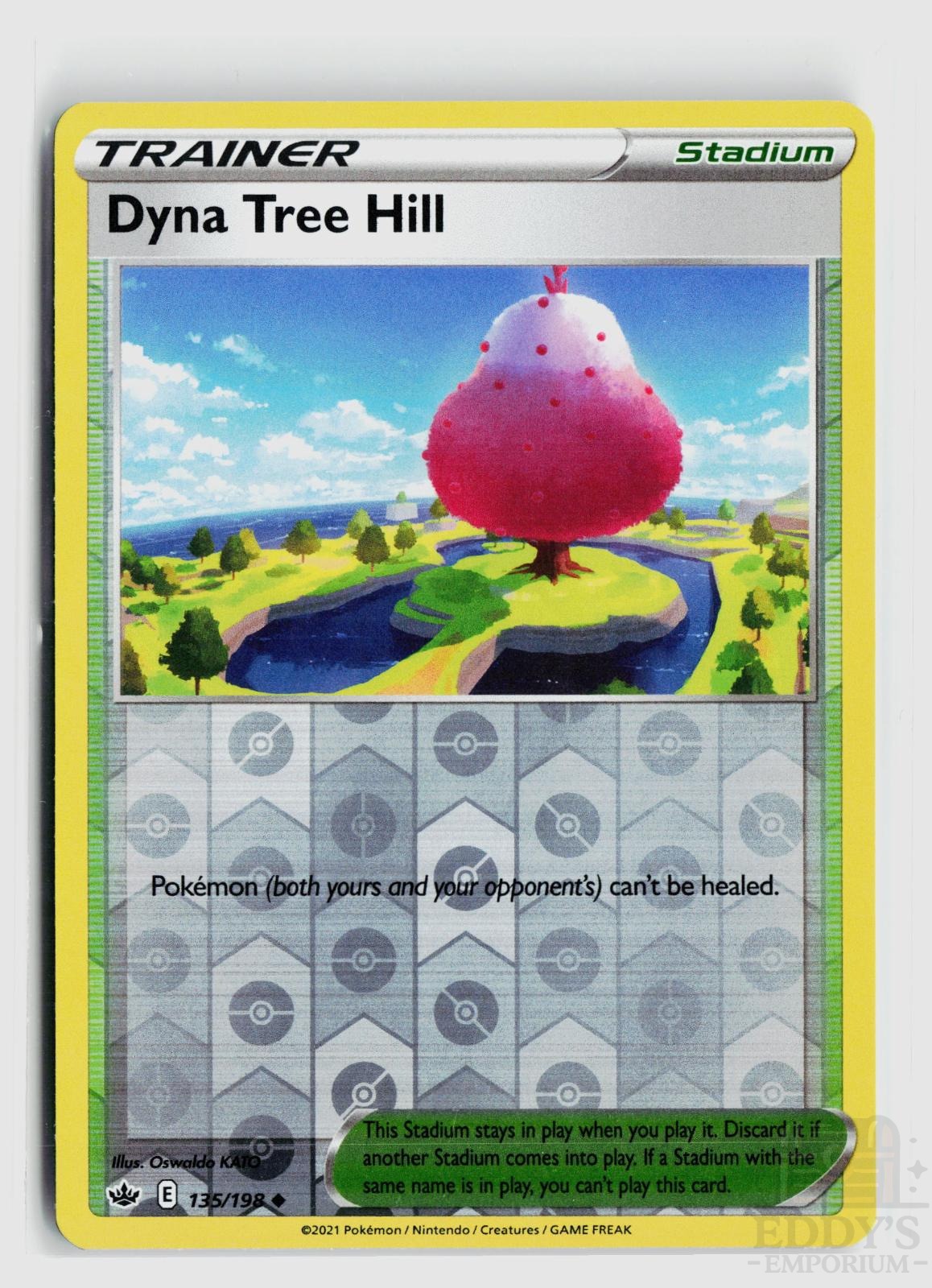 Dyna Tree Hill 135/198 Chilling Reign Pokemon Reverse Holo Uncommon NM