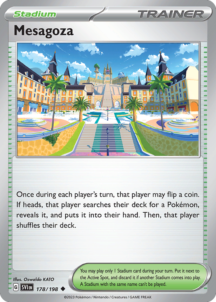 Mesagoza 178/198 Scarlet & Violet Pokemon Reverse Holo Uncommon NM