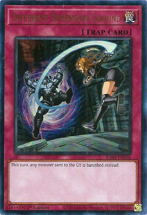 Different Dimension Ground (UR) RA04-EN101 Quarter Century Stampede Yu-Gi-Oh 1st Edition NM