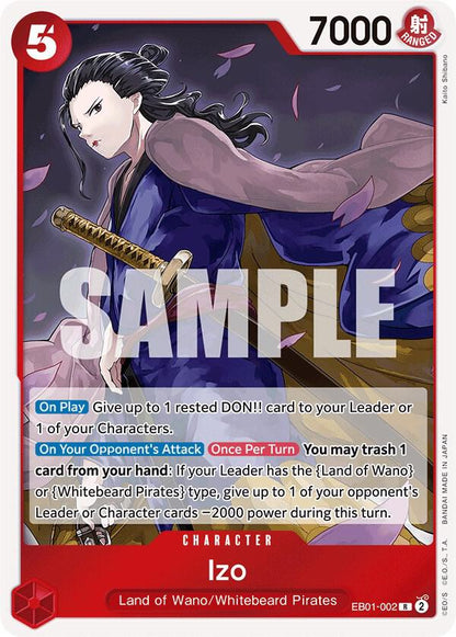Izo EB01-002 Extra Booster: Memorial Collection One Piece Foil Rare