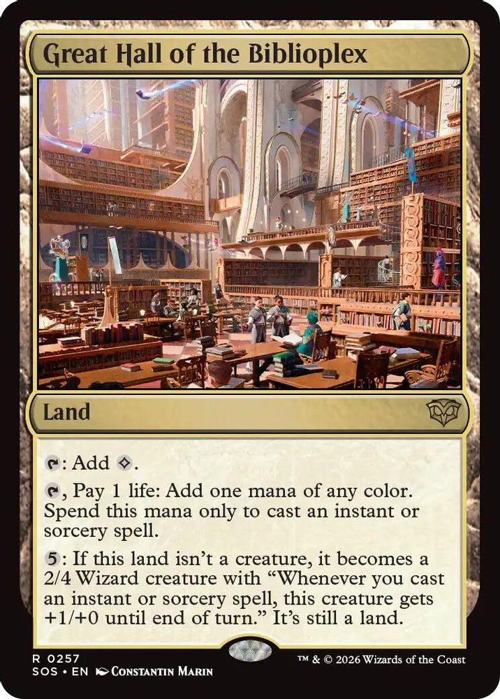 Great Hall of the Biblioplex 257 Secrets of Strixhaven Magic: The Gathering Rare