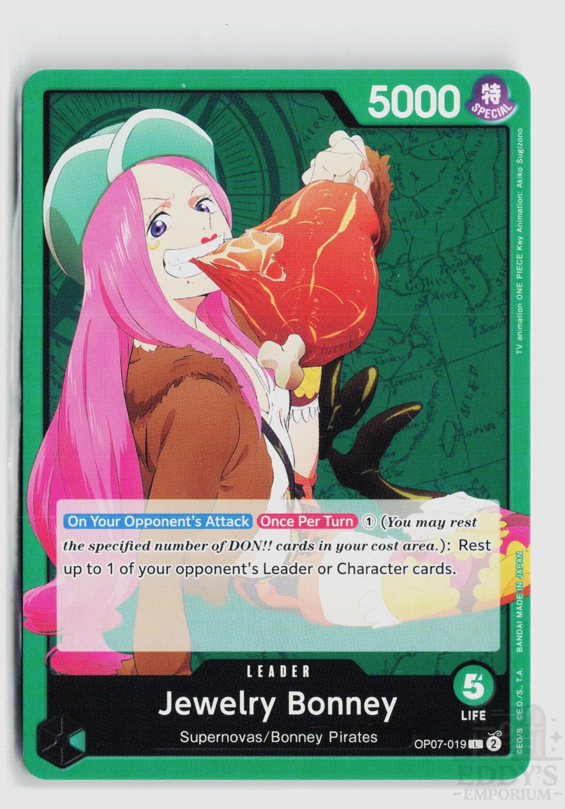 Jewelry Bonney (019) OP07-019 500 Years in the Future One Piece Leader