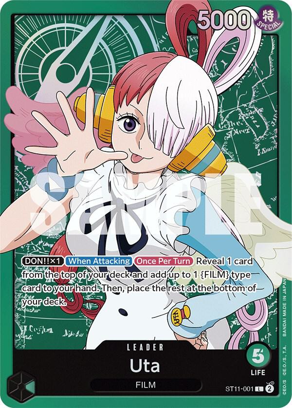 Uta (001) ST11-001 Starter Deck 11: Uta One Piece Foil Leader