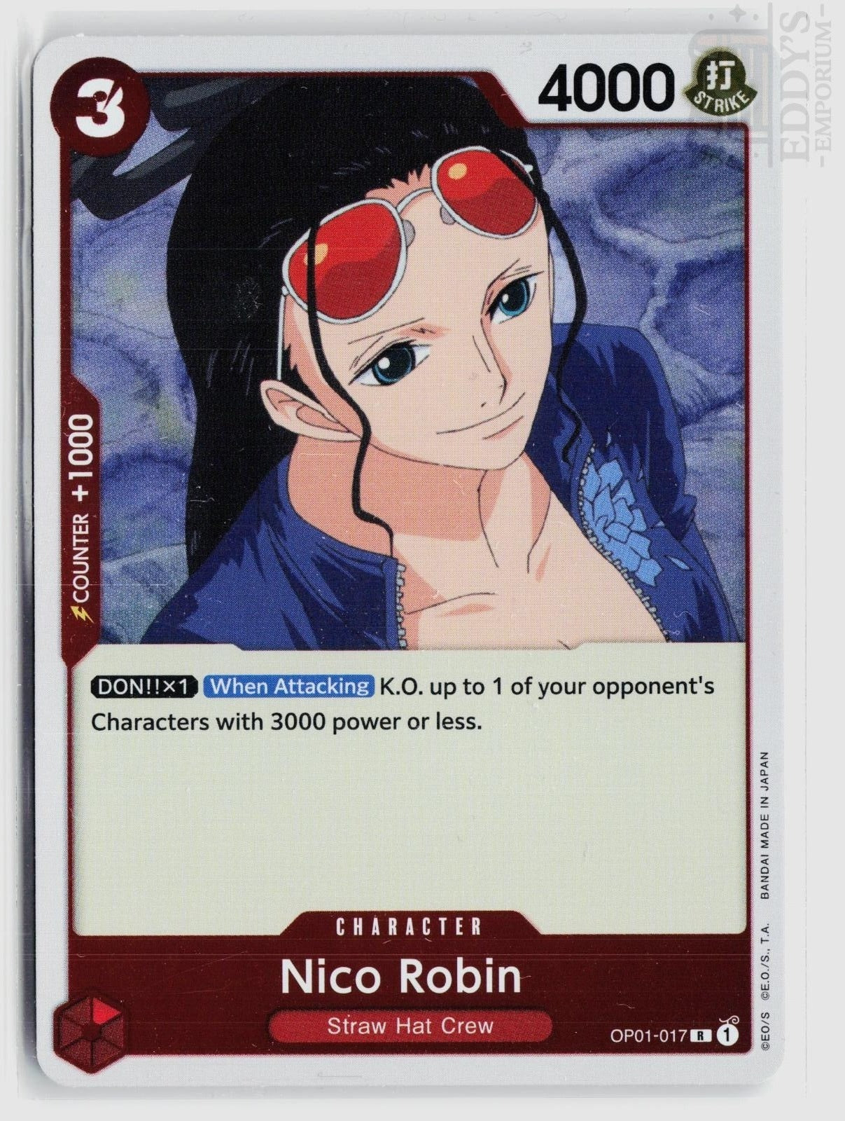 Nico Robin OP01-017 Romance Dawn One Piece Foil Rare