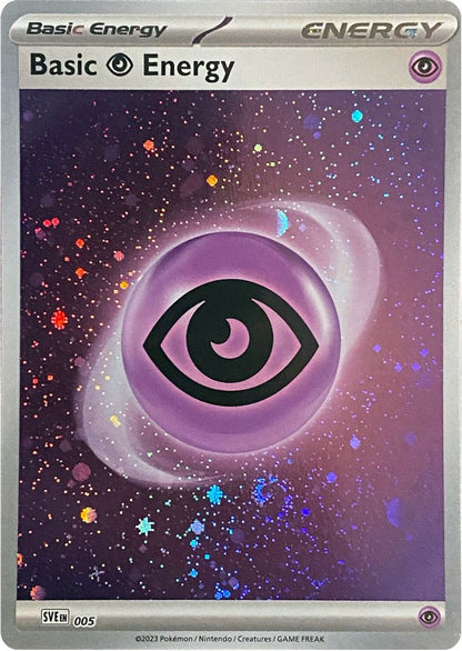Basic Psychic Energy (Cosmos Holo) 005 SVE: Scarlet & Violet Energies Pokemon NM
