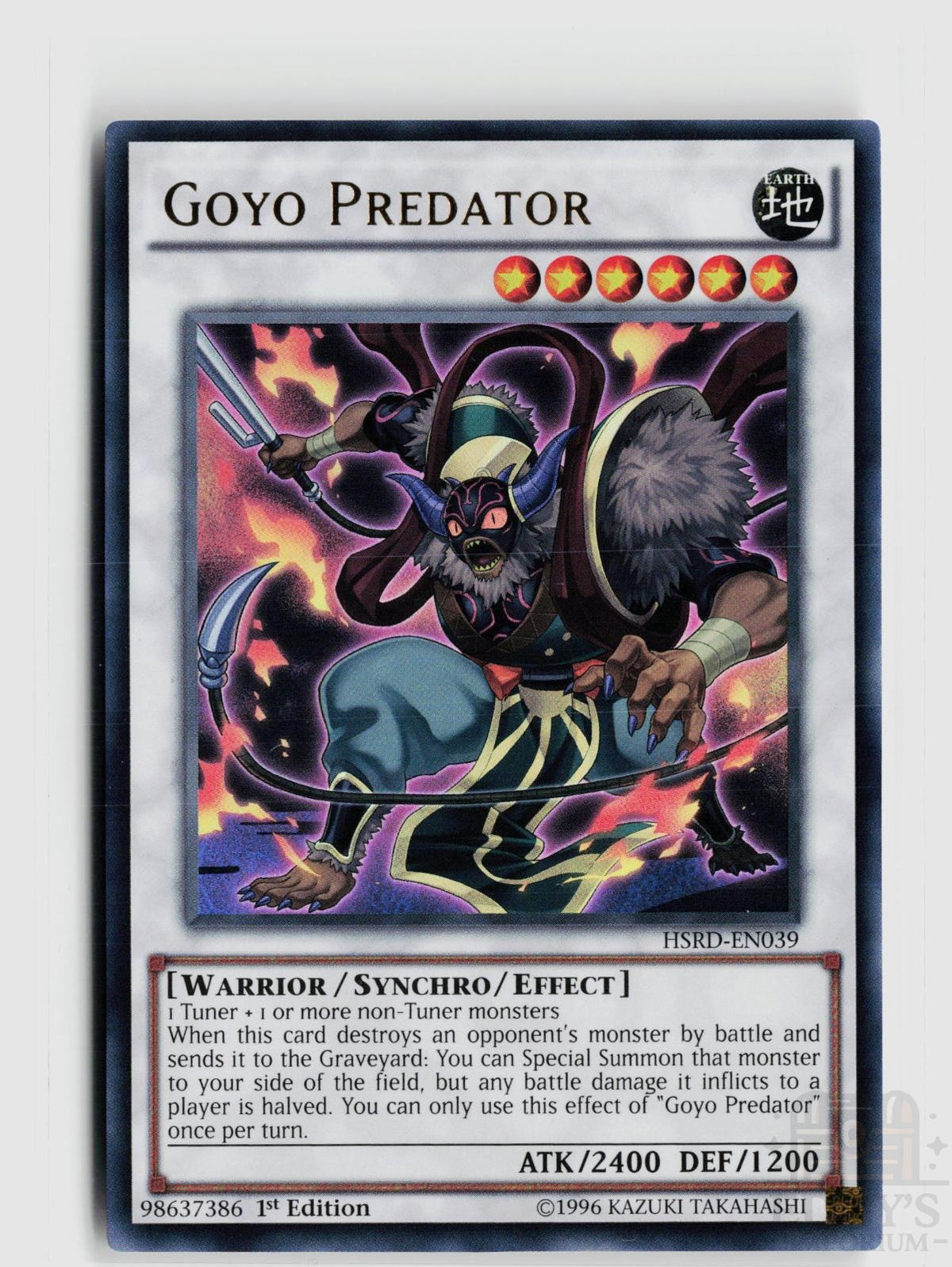 Goyo Predator HSRD-EN039 High-Speed Riders Yu-Gi-Oh 1st Edition Ultra Rare NM