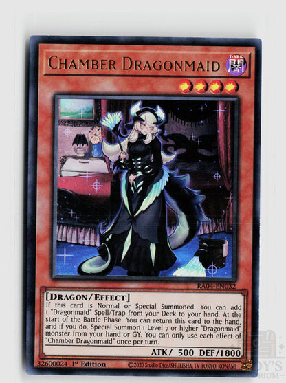 Chamber Dragonmaid (UR) RA04-EN032 Quarter Century Stampede Yu-Gi-Oh 1st Edition NM