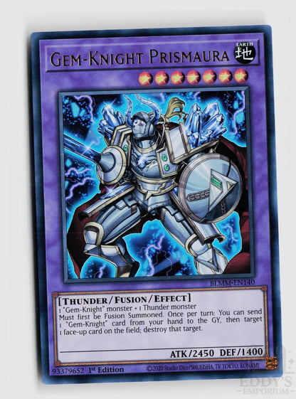 Gem-Knight Prismaura BLMM-EN140 Battles of Legend: Monster Mayhem Yu-Gi-Oh 1st Edition NM