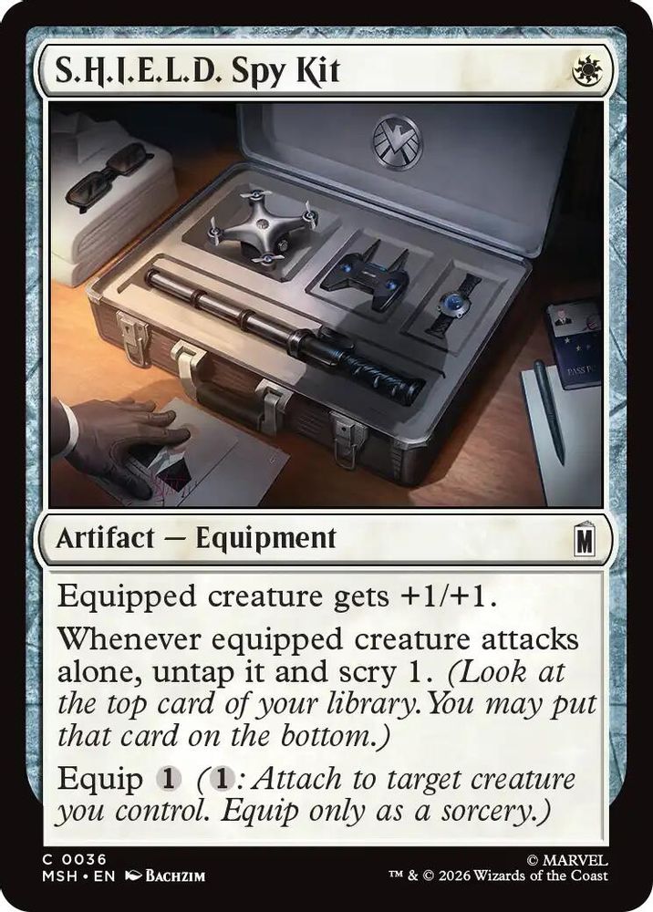 S.H.I.E.L.D. Spy Kit 36 Marvel Super Heroes Magic: The Gathering Foil