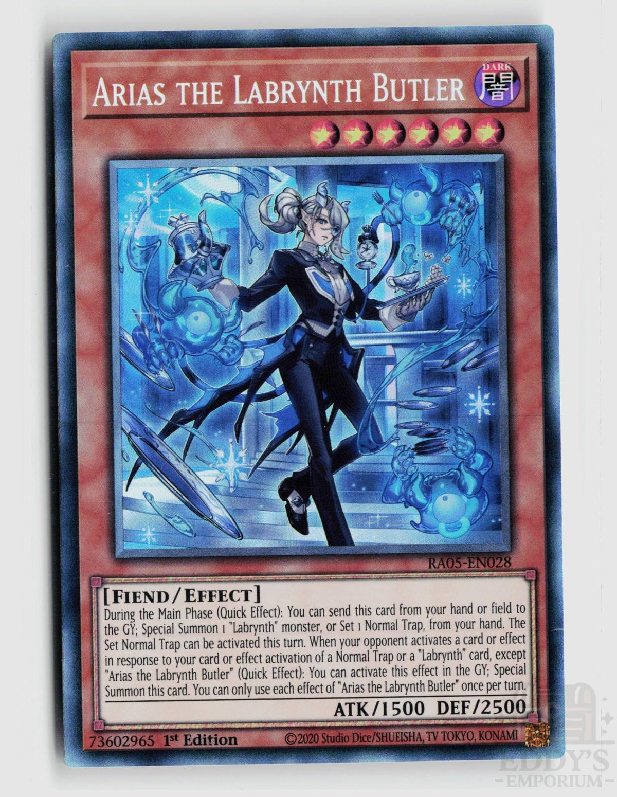 Arias the Labrynth Butler (Collector's Rare) RA05-EN028 Yu-Gi-Oh Rarity Collection 5