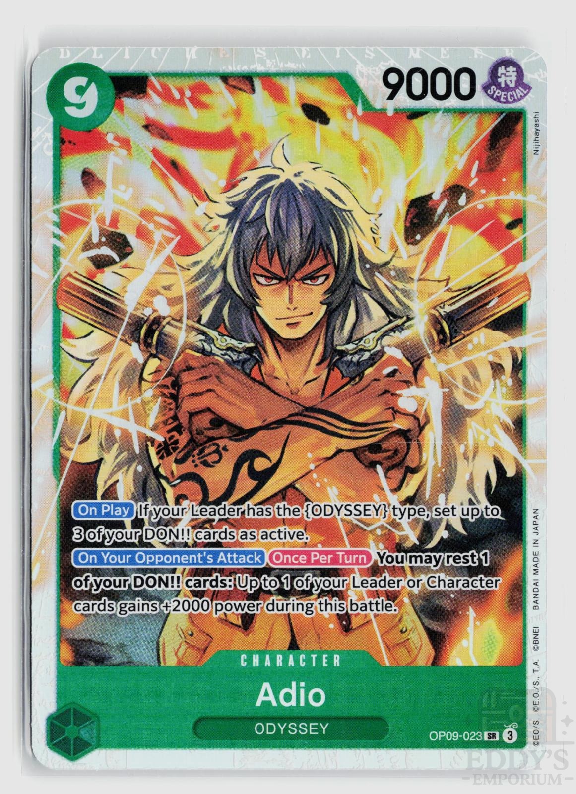 Adio OP09-023 Emperors in the New World One Piece Foil Super Rare