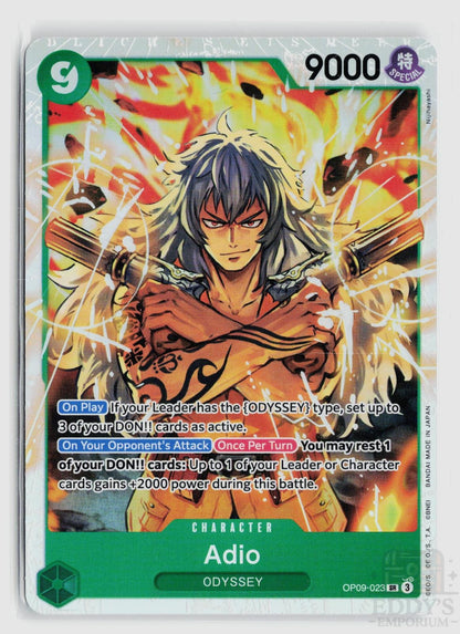 Adio OP09-023 Emperors in the New World One Piece Foil Super Rare