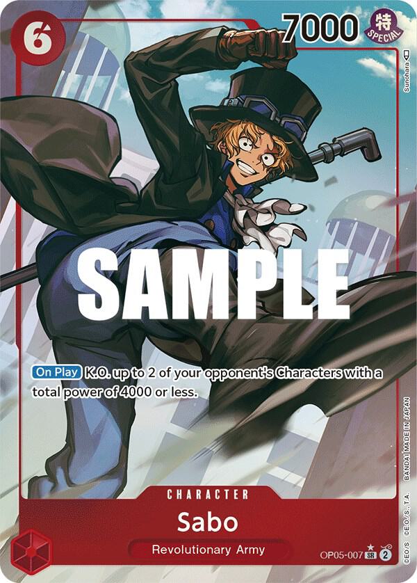 Sabo (007) (Alternate Art) OP05-007 Awakening of the New Era One Piece Foil
