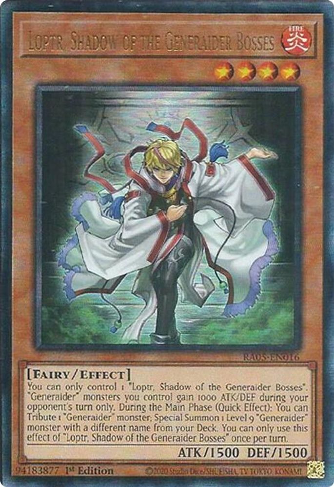 Loptr, Shadow of the Generaider Bosses (Ultimate Rare) RA05-EN016 Yu-Gi-Oh Rarity Collection 5