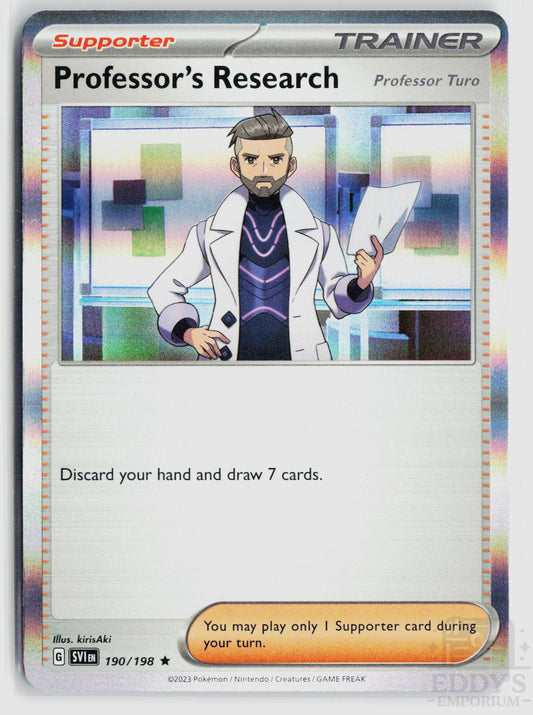 Professor's Research (Professor Turo) 190/198 Scarlet & Violet Pokemon Holo
