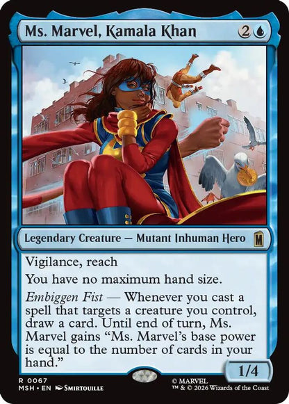 Ms. Marvel, Kamala Khan 67 Marvel Super Heroes Magic: The Gathering Rare