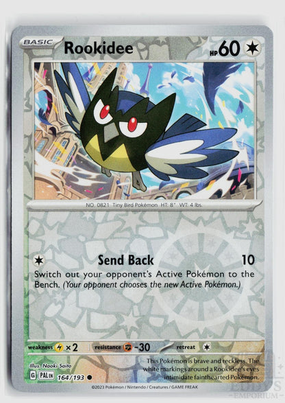 Rookidee 164/193 Paldea Evolved Pokemon Reverse Holo Common NM