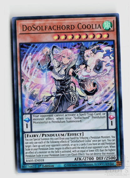 DoSolfachord Coolia (Ultra Rare) RA05-EN018 Rarity Collection 5 Yu-Gi-Oh 1st Edition NM