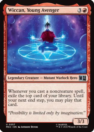 Wiccan, Young Avenger 557 Magic: The Gathering Commander: Marvel Super Heroes