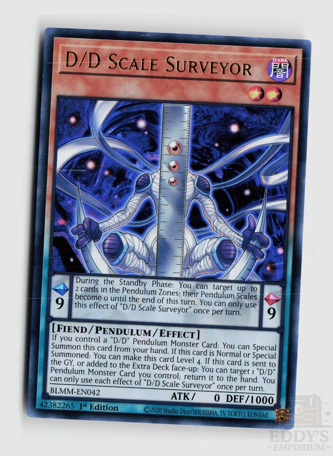 D/D Scale Surveyor BLMM-EN042 Battles of Legend: Monster Mayhem Yu-Gi-Oh 1st Edition NM
