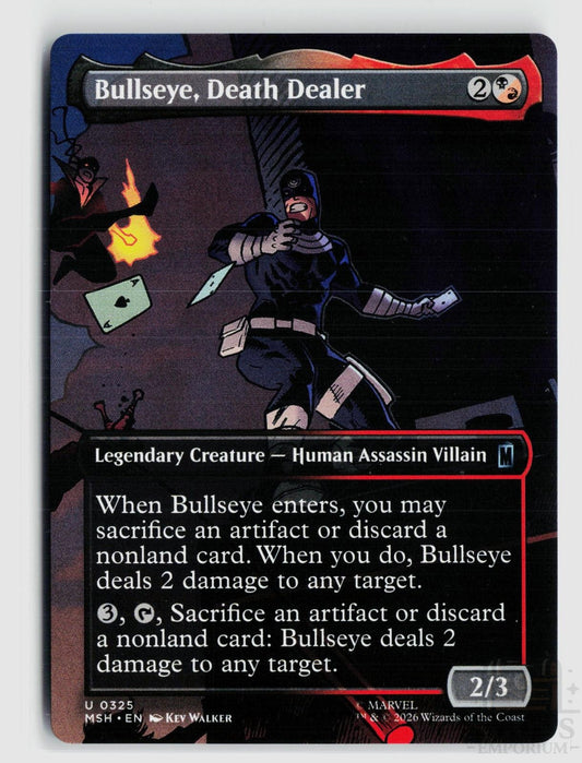 Bullseye, Death Dealer (Borderless) 325 Marvel Super Heroes Magic: The Gathering