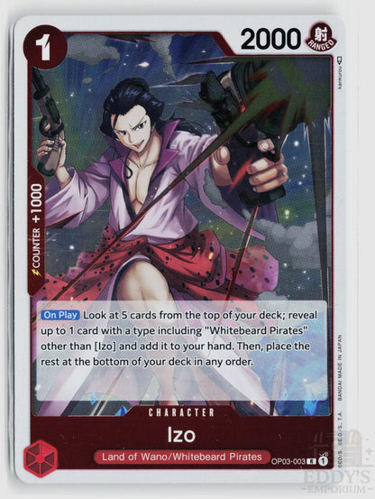 Izo OP03-003 Pillars of Strength One Piece Foil Rare