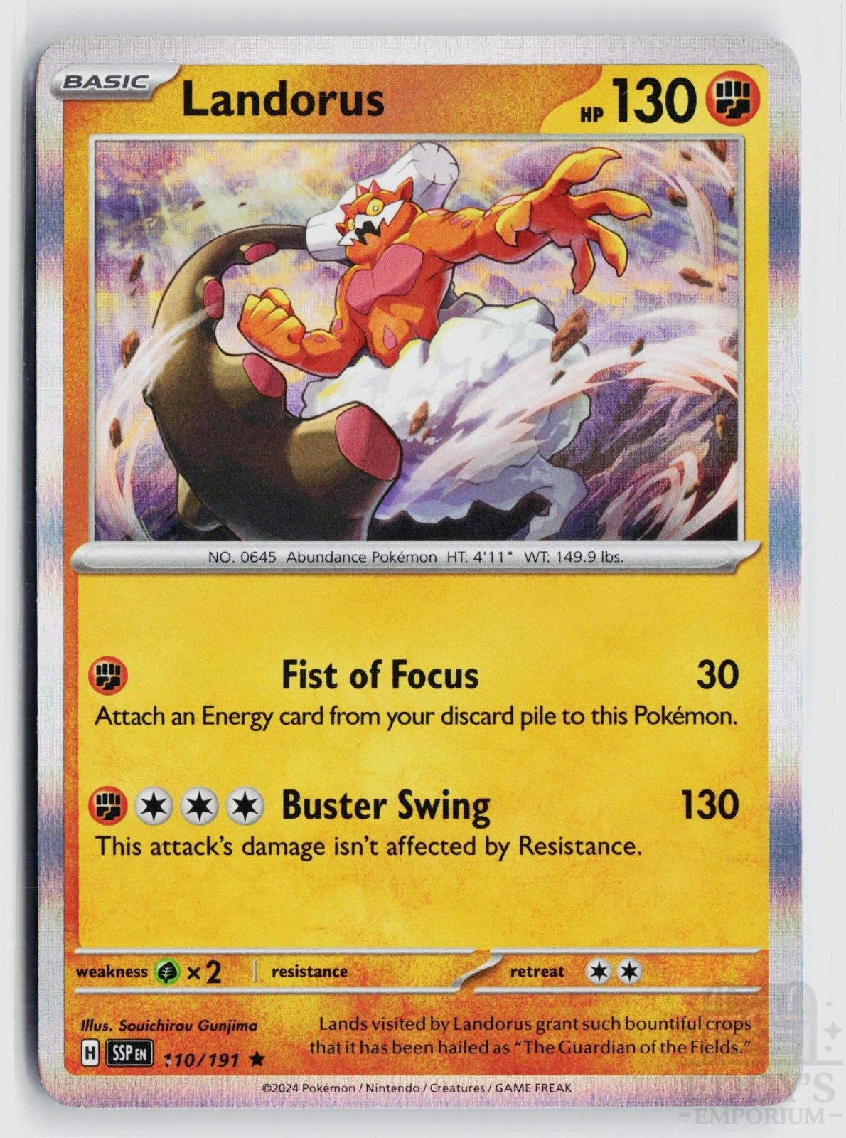 Landorus 110/191 Surging Sparks Pokemon Holo Rare NM