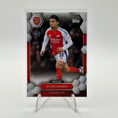 Ethan Nwaneri - 12 (Rookie) - Topps Arsenal Fan Set 24/25