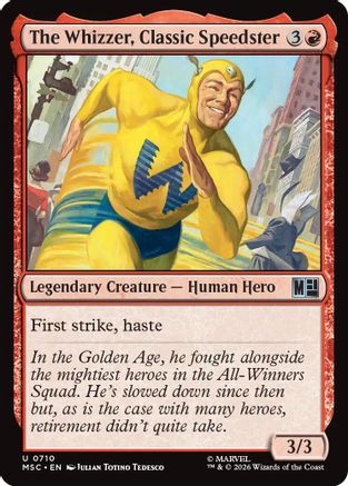 The Whizzer, Classic Speedster 710 Magic: The Gathering Commander: Marvel Super Heroes