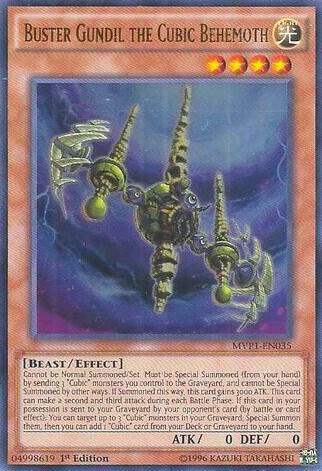 Buster Gundil the Cubic Behemoth MVP1-EN035 The Dark Side of Dimensions Movie Pack Yu-Gi-Oh 1st Edition NM