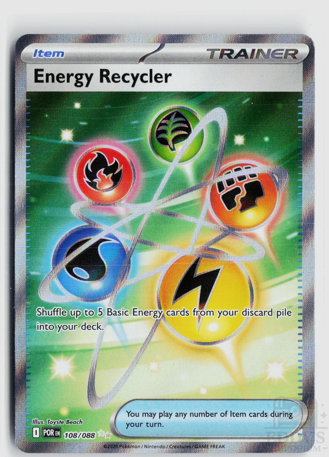 Energy Recycler 108/088 Perfect Order Pokemon Holo Ultra Rare