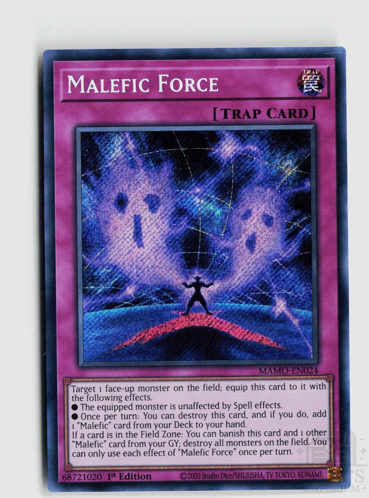Malefic Force (Secret Rare) MAMO-EN024 Magnificent Monsters Yu-Gi-Oh 1st Edition NM