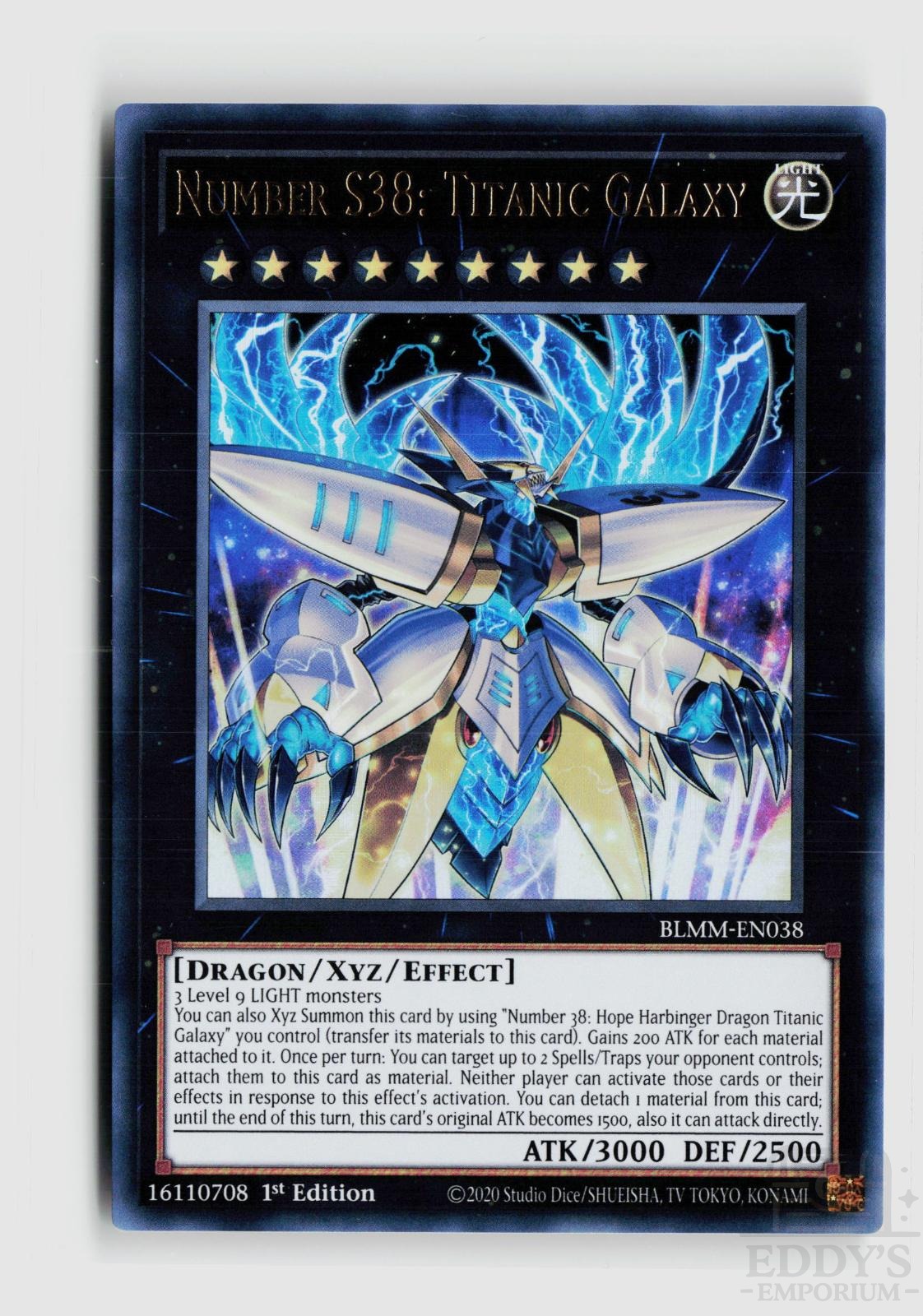 Number S38: Titanic Galaxy BLMM-EN038 Battles of Legend: Monster Mayhem Yu-Gi-Oh 1st Edition NM