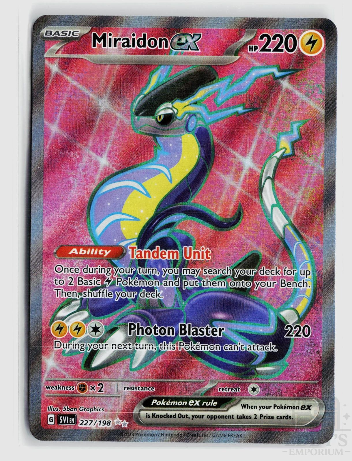 Miraidon ex 227/198 Scarlet & Violet Pokemon Holo Ultra Rare