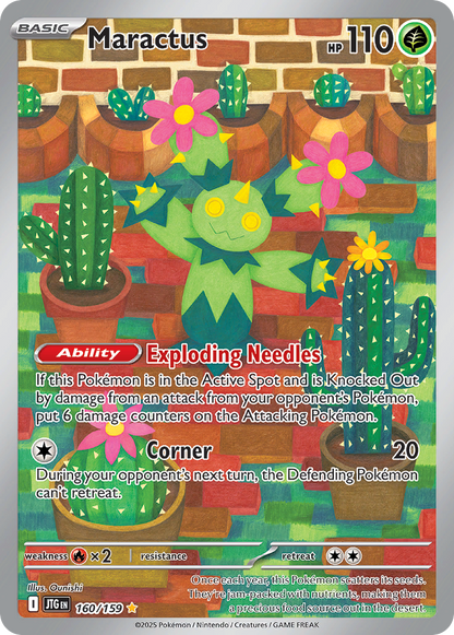 Maractus 160/159 Journey Together Pokemon Holo Illustration Rare