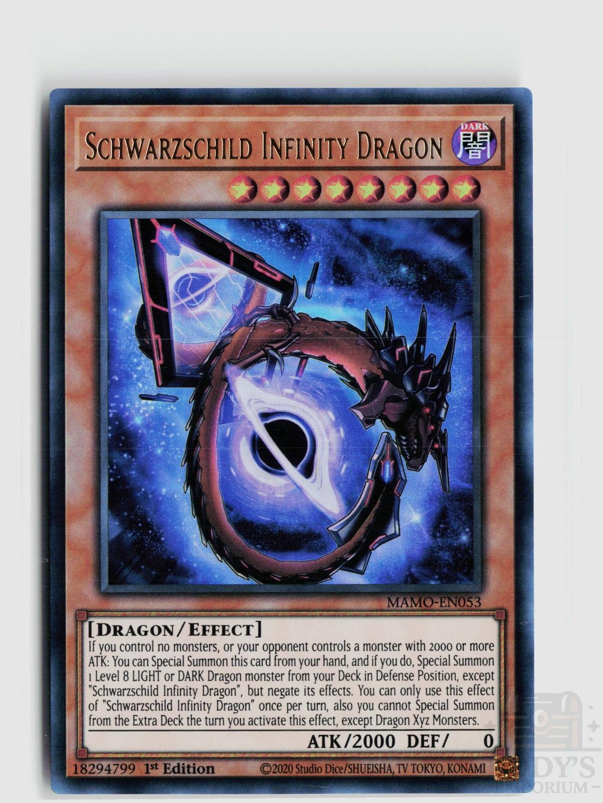Schwarzschild Infinity Dragon MAMO-EN053 Magnificent Monsters Yu-Gi-Oh 1st Edition NM
