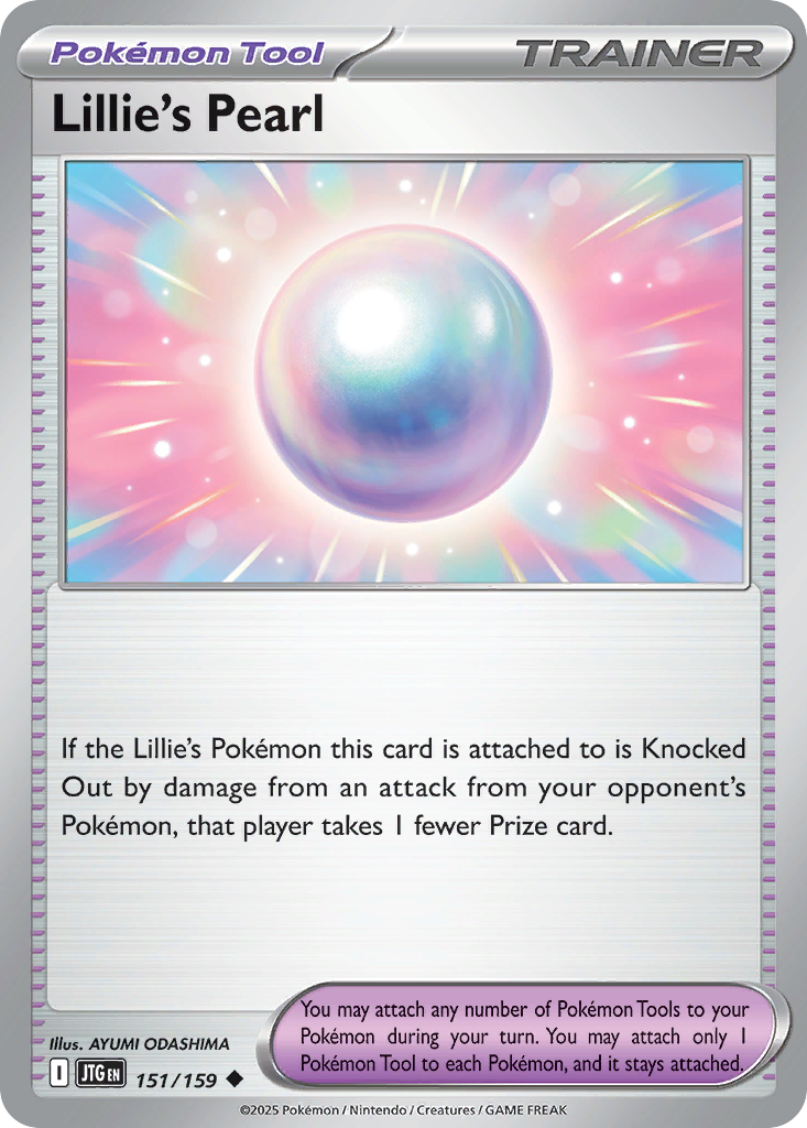Lillie's Pearl 151/159 Journey Together Pokemon Reverse Holo