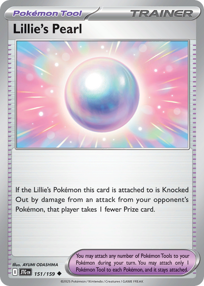 Lillie's Pearl 151/159 Journey Together Pokemon Reverse Holo