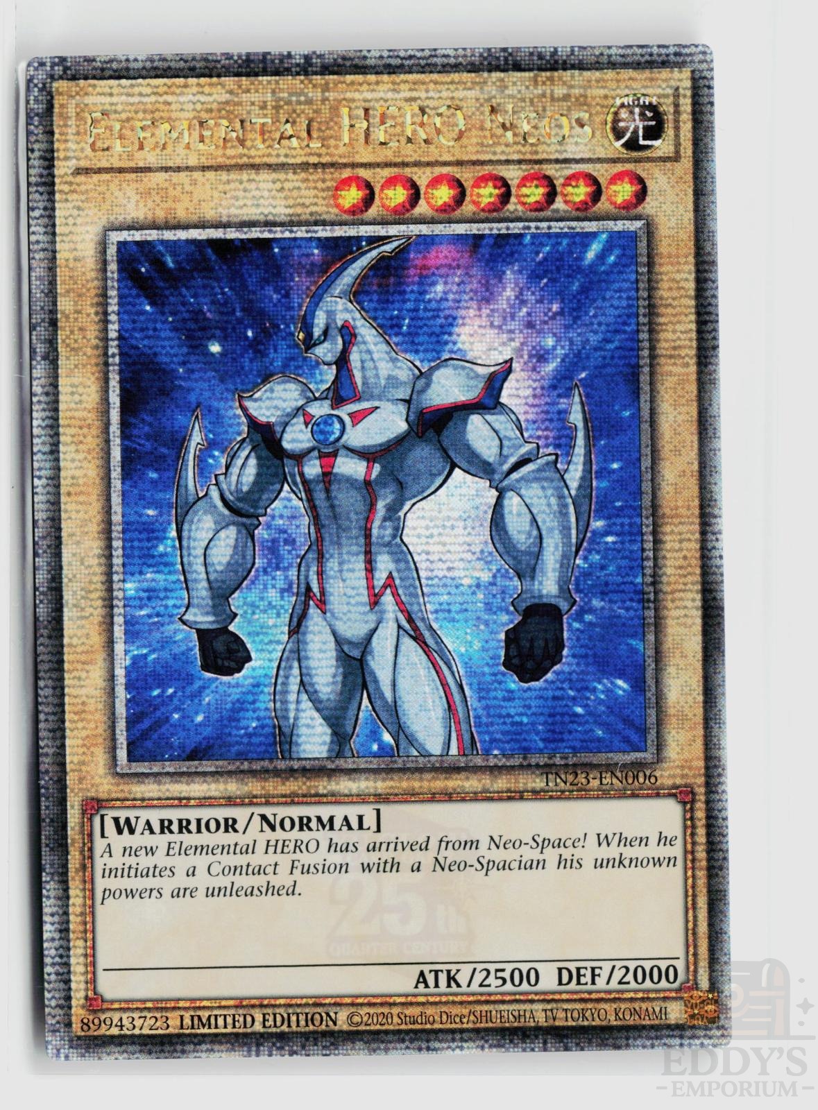 Elemental HERO Neos (Quarter Century Secret Rare) TN23-EN006 Yu-Gi-Oh 25th Anniversary Tin: Dueling Heroes